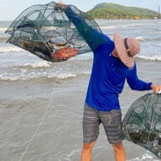 Netscroll Sieťová pasca v tvare dáždnika na lov rýb a rakov, NetFish