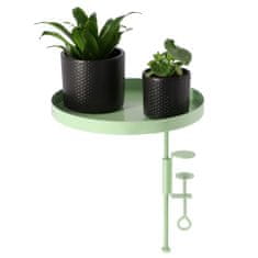 Vidaxl Esschert Design Podnos na rostliny s držákem, kulatý, zelený, L