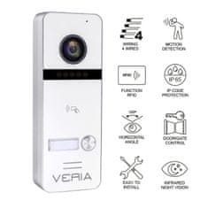 Veria SET Videotelefon VERIA 3001-W (Wi-Fi) bílý + vstupní stanice VERIA 301