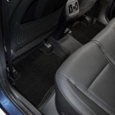 J&J Automotive PREMIUM BLACK autokoberce velúrové pre VW Passat B8 2015-vyššie 4ks