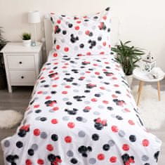 Jerry Fabrics Obliečky Mickey and Minnie Love 04 140x200, 70x90 cm
