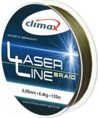 Climax Climax Laser Line Braid šnúra, olivová - 135m 0,08mm / 6,4kg