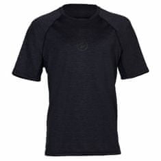 AQUALUNG Pánske lycrové tričko LOOSE FIT kr. rukáv, čierna/sivá čierna 2XL