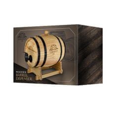 Northix Sud na víno a whisky s kohútikom - Drevo - 3 l 