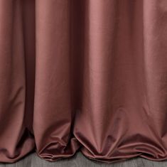 DESIGN 91 Zamatový záves Pierre Cardin s riasiacou páskou - Sibel, tmavoružový 140 x 270 cm