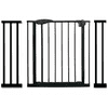 Čierna bezpečnostná bariérová brána na schody a dvere