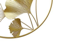 Beliani Nástenná dekorácia zlatá BISMUTH