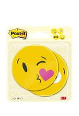 3M Samolepiace bloček "Emoji", žltá s obrázkom, 70 x 70 mm, 2x 30 listov, linajkový, 7100236592