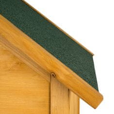 tectake Záhradný domček so sedlovou strechou - hnedá