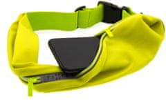 FIXED sportovní opasak Sportbelt Duo sa dvěma kapsami, univerzální, limetkový