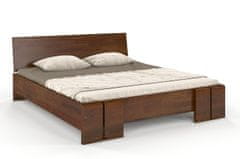 eoshop Drevená posteľ s úložným priestorom VESTRE Maxi&ST, borovica (Rozmer: 160x200 cm, Farba: Orech)