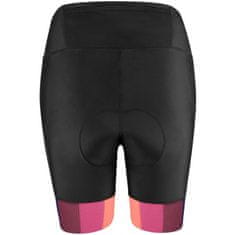Force Dámske šortky Victory, elastické, v páse, s vložkou, čierno-ružové - veľkosť XS