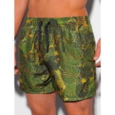 OMBRE Pánske šortky plavecké KYLER zelené MDN20219 L