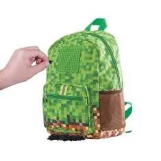 Detský batoh Minecraft zeleno-hnedý