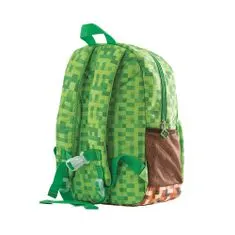 Detský batoh Minecraft zeleno-hnedý