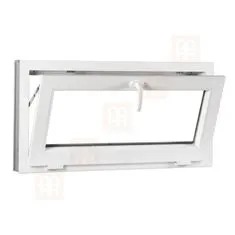 TROCAL Plastové okno | 120x60 cm (1200x600 mm) | biele | sklopné | pivničné