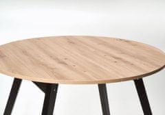 Halmar Rozkladací jedálenský stôl Ruden dub artisan/čierna