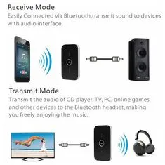 Northix Bezdrôtový audio prijímač a vysielač 2 v 1 