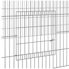 Vidaxl 3-panelová klietka pre králiky 325x109x54 cm pozinkované železo