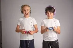 BuddyPhones GALAXY - detské drôtové herné slúchadlá s mikrofónom, fialové