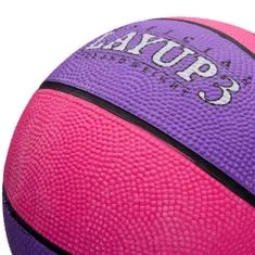Meteor Basketbalová lopta LAYUP veľ.3, ružovo-fialová D-362 
