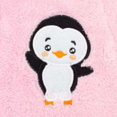 NEW BABY Zimná detská kombinéza Penguin ružová 74 (6-9m) Ružová