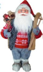 MAGIC HOME Santa stojaci, s lyžami, 46 cm