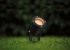 Paulmann PAULMANN LED bodové záhradné svetlo zlaté svetlo neláka hmyz IP65 kruhové 92mm 2200 - 2200K 4,3W 230V 38-38 ° čierna kov 94731