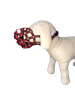 Palkar Nylonový náhubok pre psov veľ. 3 26 cm x 9,5 cm čierno-červená