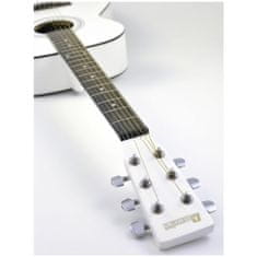 Dimavery AW-303, akustická gitara typu Folk, biela