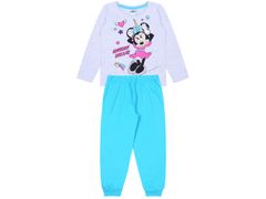 Disney DISNEY Minnie Mouse Šedé a tyrkysové pyžamo pre dievčatá 3 let 98 cm