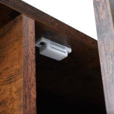 tectake Televízny stolík Durban 110x40x45,5cm - Industrial tmavé drevo