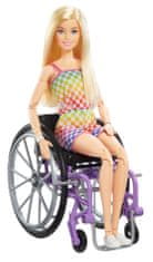 Barbie Modelka na invalidnom vozíku v kockovanom overale - 193 HJT13
