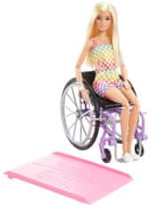 Barbie Modelka na invalidnom vozíku v kockovanom overale - 193 HJT13