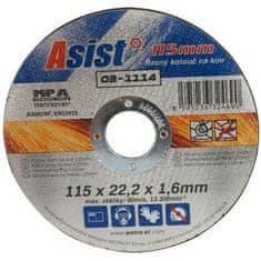 ASIST Kotúč rezný na kov 115x22,23x1,6mm