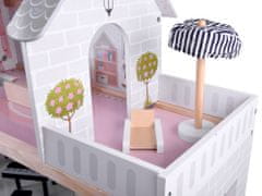 JOKOMISIADA Drevená vila pre bábiky v Boho štýle a LED svetlami ZA4131