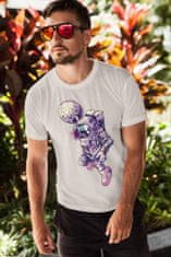 Superpotlac Pánske tričko Astronaut s mesiacom v ruke, Military 2XL