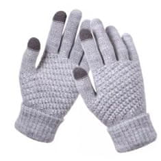 VivoVita Magic Mittens – Pletené rukavice pre dotykovú obrazovku 1+1, ledově šedá