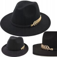 Nepremokavý klobúk, čierny s dekoráciou