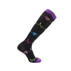 Northix Unisex podporné ponožky pod kolená - Pulse 