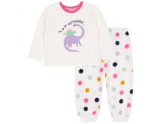sarcia.eu Dinosaur Baby biele bodkované pyžamko 6-9 m 74 cm