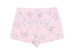 Disney 2x Bielo-ružové dievčenské pyžamo s krátkym rukávom Dumbo, Bambi, Lady and the Tramp, OEKO-TEX 4-5 let 110 cm