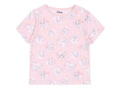Disney 2x Bielo-ružové dievčenské pyžamo s krátkym rukávom Dumbo, Bambi, Lady and the Tramp, OEKO-TEX 4-5 let 110 cm