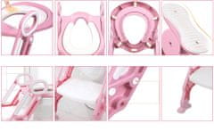 Sobex Detské schodíky na WC - ružové - schodíky na WC