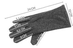 Trizand Zimné rukavice na dotykové displeje 2v1 sivá ISO 6412