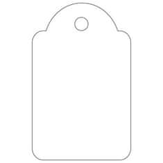 Apli Visačky na označenie tovaru, biela, 22 x 35 mm, 00390