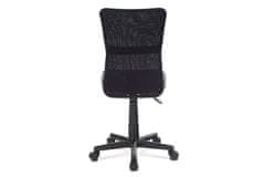 Autronic kancelárska stolička, sivá mesh, plastový kríž, sieťovina čierna KA-2325 GREY