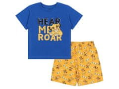 Disney Chlapčenské modrožlté pyžamo s krátkym rukávom SIMBA, The Lion King DISNEY 7 let 122 cm