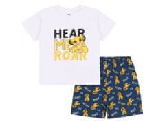 Disney SIMBA, The Lion King DISNEY námornícke a biele pyžamo s krátkym rukávom pre chlapcov 7 let 122 cm