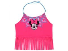 Disney Neónovo ružové plavky Minnie Mouse DISNEY so strapcami s aztéckou potlačou 4-5 let 104-110 cm